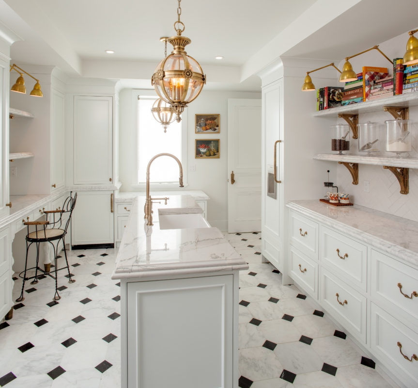 Cotton White Bake Room Cabinets