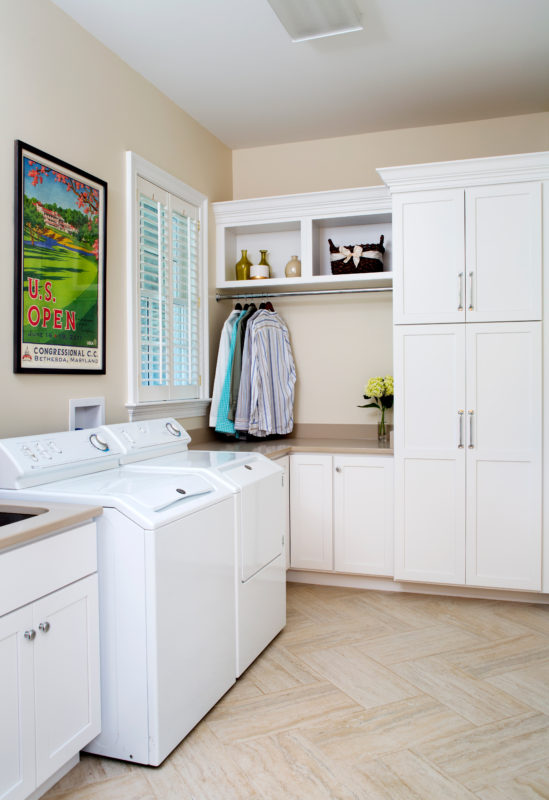 Simply White Laundry Room