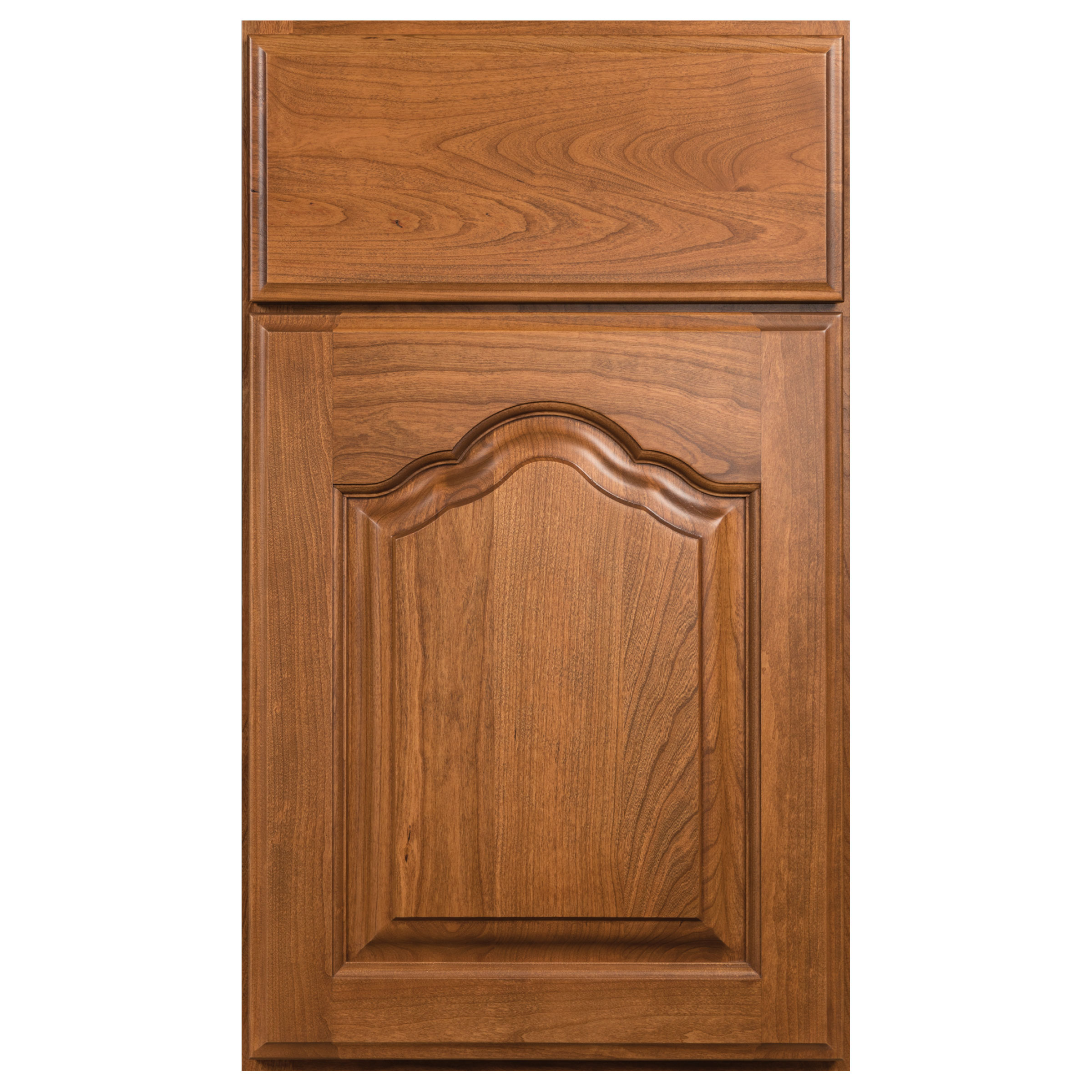 Country French Arched Crystal Cabinets