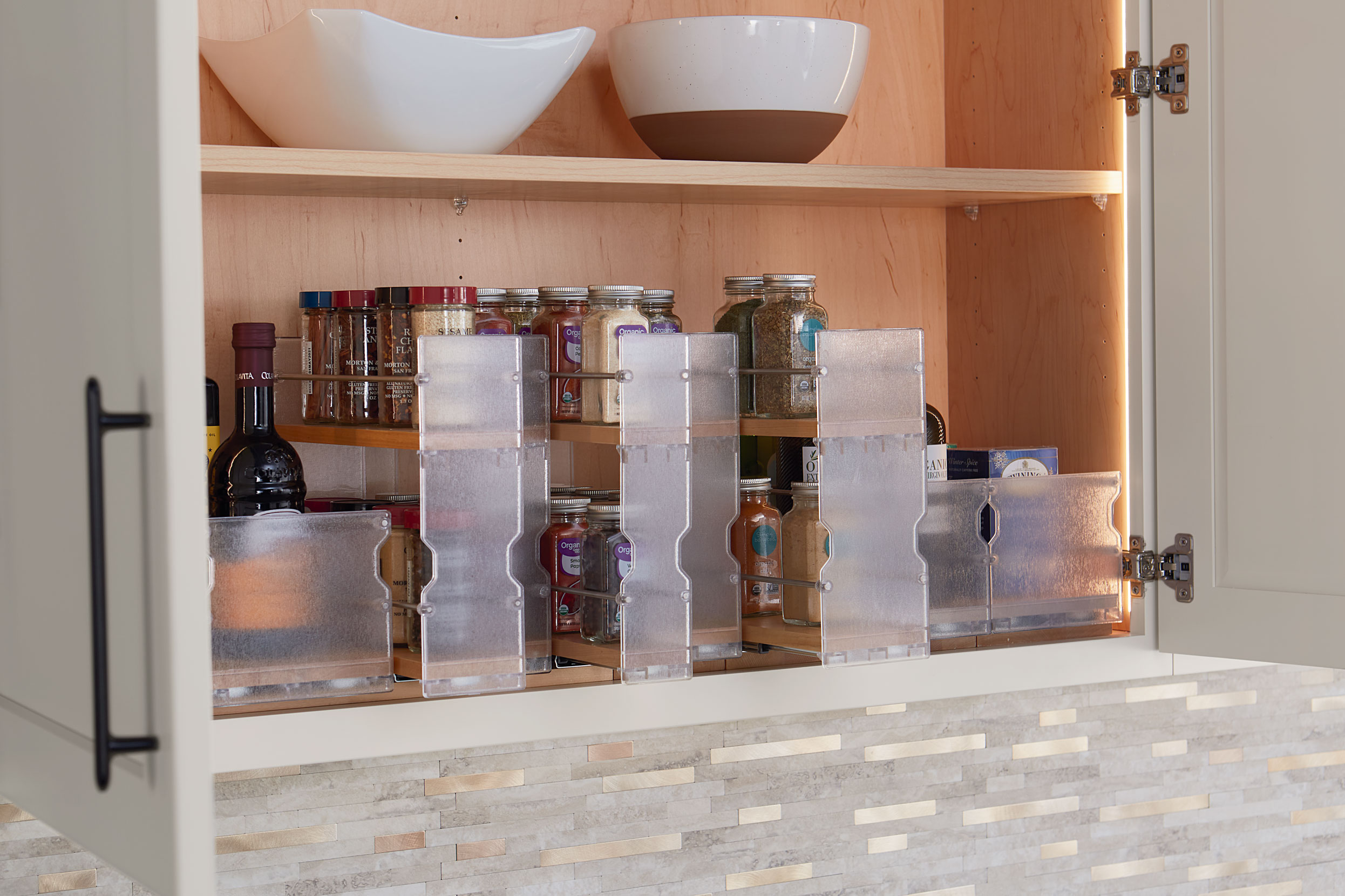 Pull Out Spice Rack - Crystal Cabinets