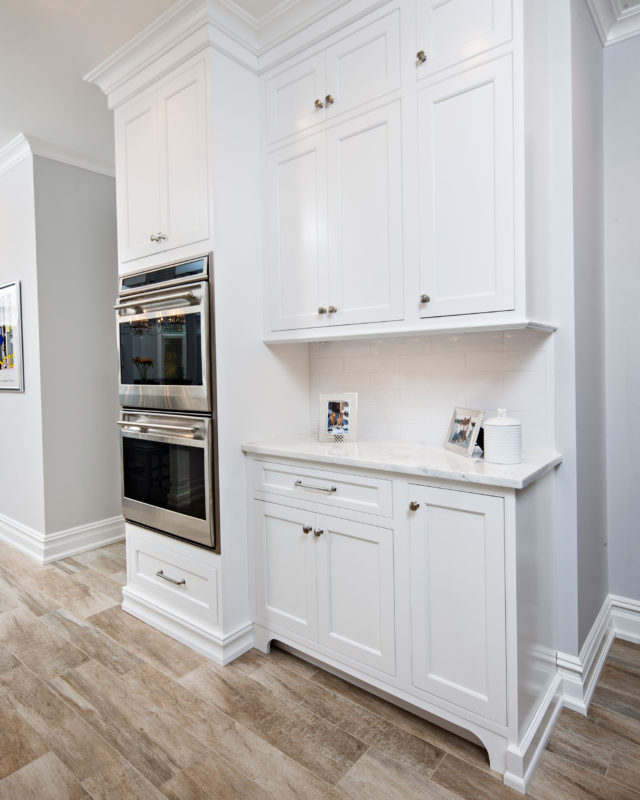 Small Painted White Traditional Kitchen