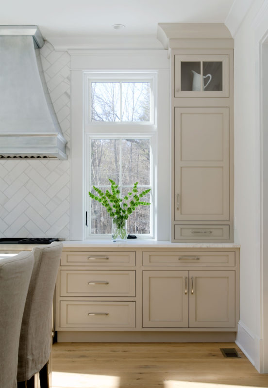 Transitional shaker cabinets