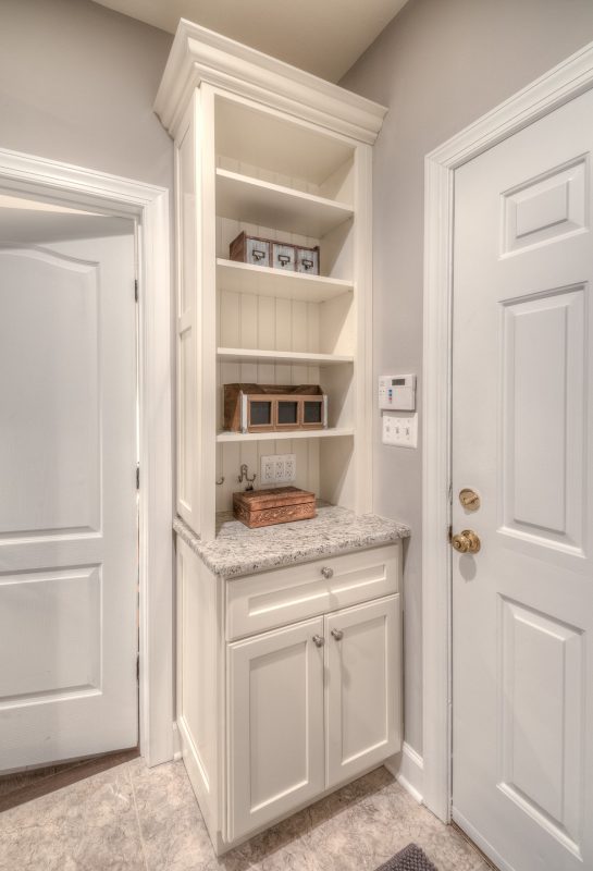 Painted White Mudroom