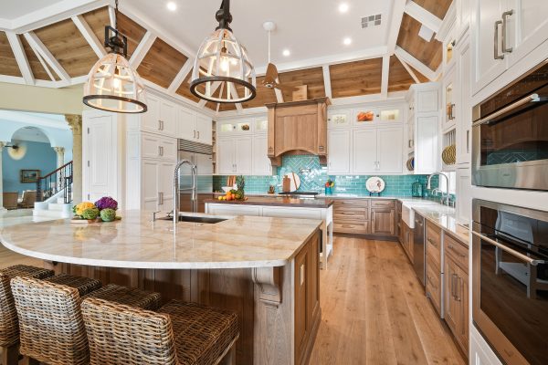 Driftwood Coastal Beach Kitchen - Crystal Cabinets